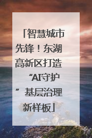 智慧城市先锋！东湖高新区打造“AI守护”基层治理新样板