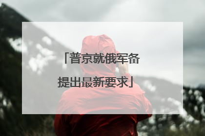 普京就俄军备提出最新要求