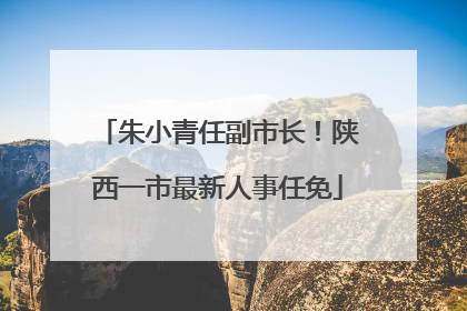 朱小青任副市长！陕西一市最新人事任免