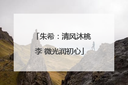 朱希：清风沐桃李 微光润初心