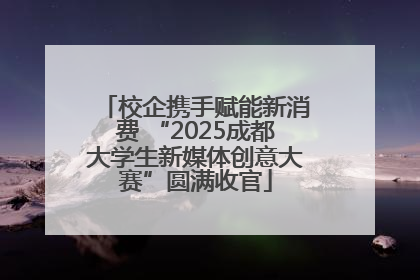 校企携手赋能新消费 “2025成都大学生新媒体创意大赛”圆满收官