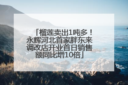 榴莲卖出1吨多！永辉河北首家胖东来调改店开业首日销售额同比增10倍