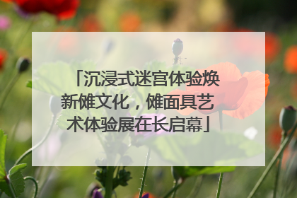 沉浸式迷宫体验焕新傩文化，傩面具艺术体验展在长启幕