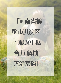河南省鹤壁市淇滨区：凝聚中枢合力 解锁善治密码