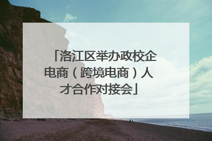 洛江区举办政校企电商（跨境电商）人才合作对接会
