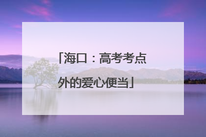 海口：高考考点外的爱心便当