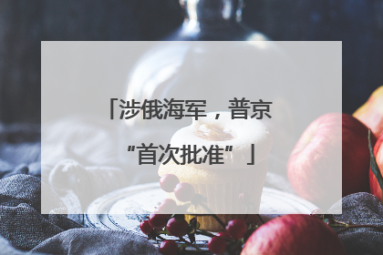 涉俄海军，普京“首次批准”