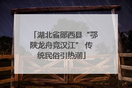 湖北省郧西县“鄂陕龙舟竞汉江” 传统民俗引热潮