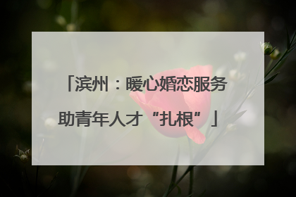 滨州：暖心婚恋服务助青年人才“扎根”