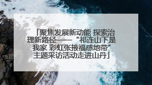 聚焦发展新动能 探索治理新路径——“祁连山下是我家 彩虹张掖福感地带”主题采访活动走进山丹