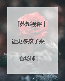 苏超视评︱让更多孩子来看场球