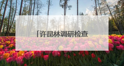 许昆林调研检查太湖治理工作