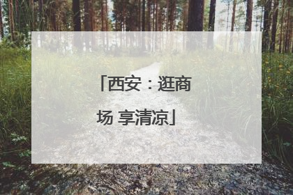 西安：逛商场 享清凉