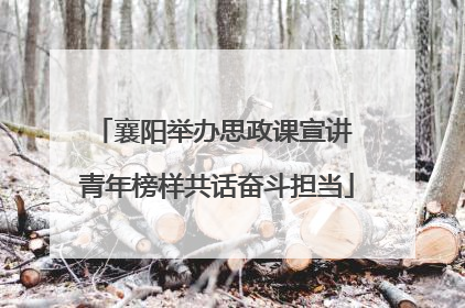 襄阳举办思政课宣讲 青年榜样共话奋斗担当
