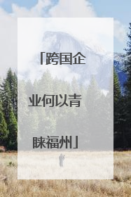 跨国企业何以青睐福州