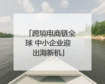 跨境电商链全球 中小企业迎出海新机