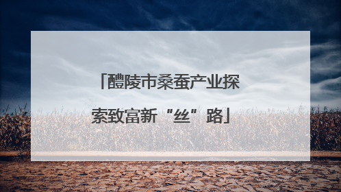 醴陵市桑蚕产业探索致富新“丝”路