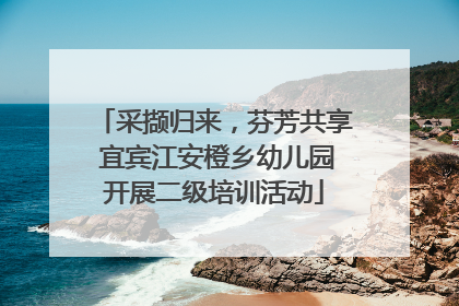 采撷归来，芬芳共享 宜宾江安橙乡幼儿园开展二级培训活动