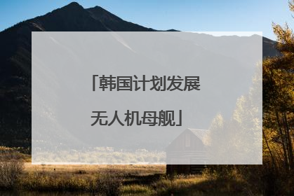 韩国计划发展无人机母舰