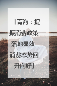 青海：提振消费政策落地显效 消费态势回升向好
