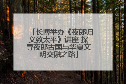 长博举办《夜郎归义致太平》讲座 探寻夜郎古国与华夏文明交融之路