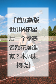 首届新版世俱杯的最后一个参赛名额花落谁家？本周末揭晓