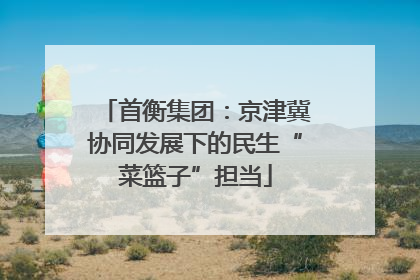 首衡集团：京津冀协同发展下的民生“菜篮子”担当