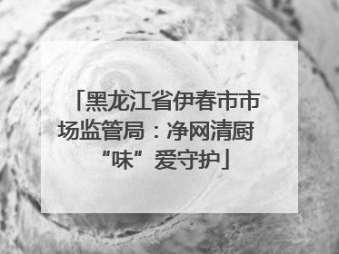 黑龙江省伊春市市场监管局：净网清厨 “味”爱守护