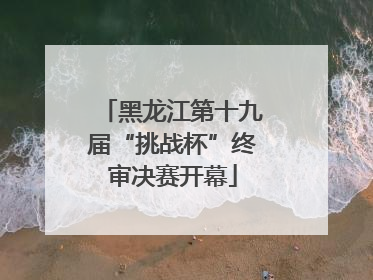 黑龙江第十九届“挑战杯”终审决赛开幕