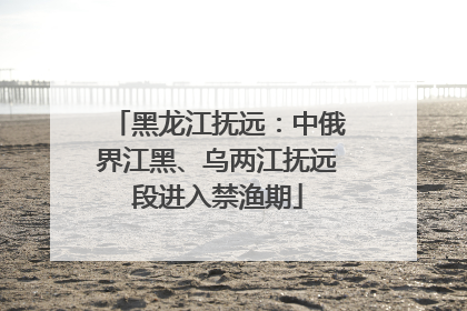 黑龙江抚远：中俄界江黑、乌两江抚远段进入禁渔期
