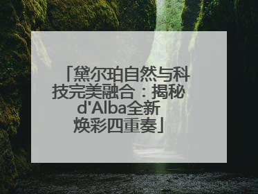 黛尔珀自然与科技完美融合：揭秘d'Alba全新焕彩四重奏