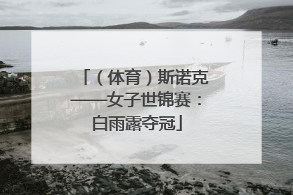 （体育）斯诺克——女子世锦赛：白雨露夺冠