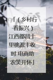 （乡村行·看振兴）江西都昌十里桃源丰收时 电商助农笑开怀