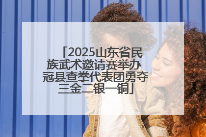 2025山东省民族武术邀请赛举办 冠县查拳代表团勇夺三金二银一铜