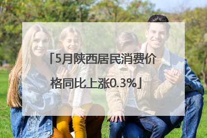 5月陕西居民消费价格同比上涨0.3%