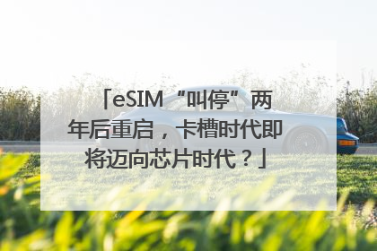 eSIM“叫停”两年后重启，卡槽时代即将迈向芯片时代？